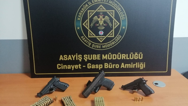 Karabük'te ruhsatsız silah operasyonlarında 4 kişi hakkında işlem yapıldı