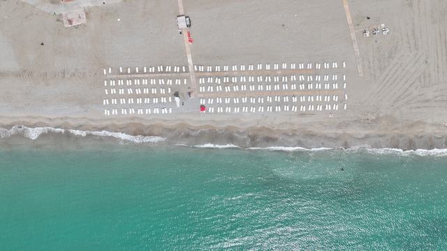Antalya Sarısu Kadınlar Plajı'nda sezon hazırlıkları tamamlandı