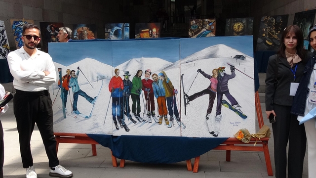 Sanat ikonlarını Palandöken'de resmettiler