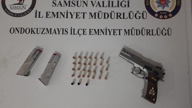 Samsun'da havaya ateş açan şüpheli yakalandı