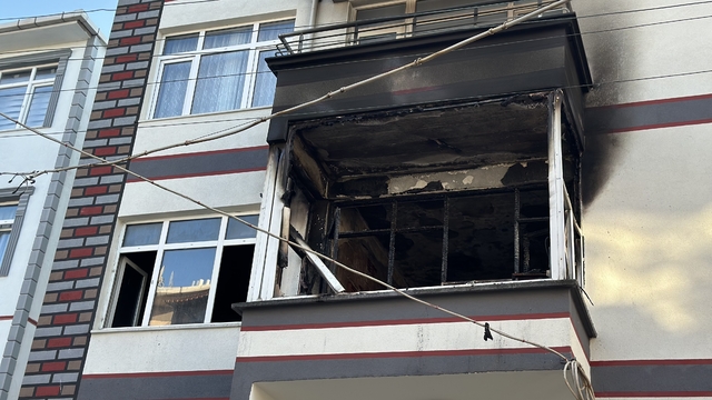 Sinop'ta apartman dairesinde çıkan yangın söndürüldü
