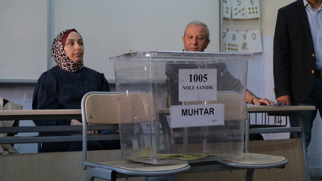 Çankırı'da seçmenler muhtarlık seçimi için sandığa gitti