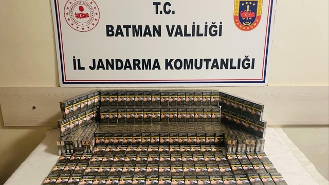 Batman'da gümrük kaçağı 422 paket sigara ele geçirildi