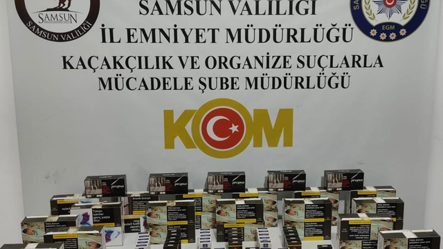 Samsun'da kaçakçılık operasyonunda 2 zanlı yakalandı