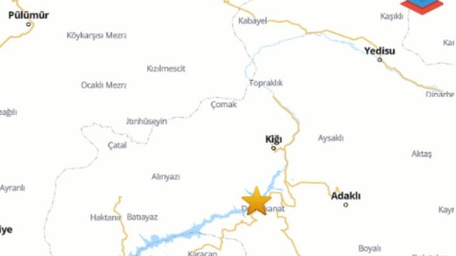 Bingöl'de 4.4 büyüklüğünde deprem