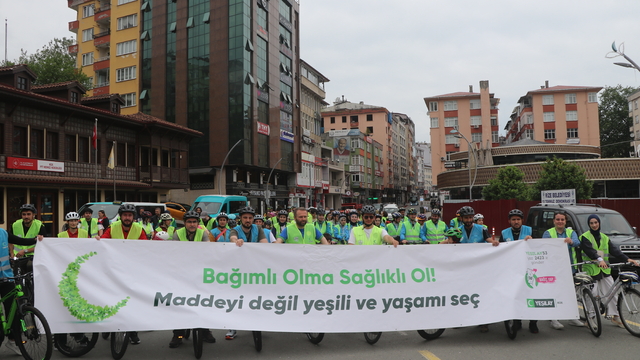 Trabzon ve çevre illerde 12. Geleneksel Yeşilay Bisiklet Turu düzenlendi