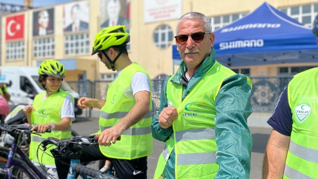 Yeşilay Aydın'da bisiklet turu düzenledi