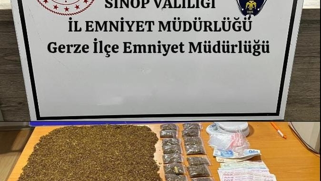 Sinop'ta uyuşturucu operasyonunda yakalanan 2 kişiden 1'i tutuklandı