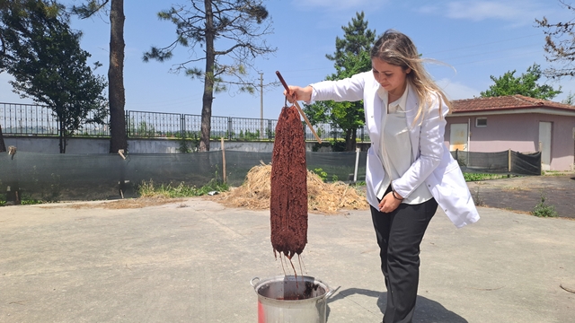 Sakarya'da kadınlar, doğal kumaş dokumacılığı sayesinde bütçelerine katkı sağlıyor