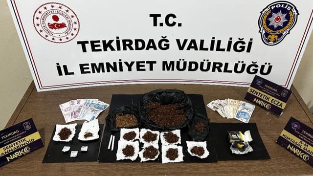 Tekirdağ'da uyuşturucu operasyonlarında yakalanan 9 şüpheli tutuklandı