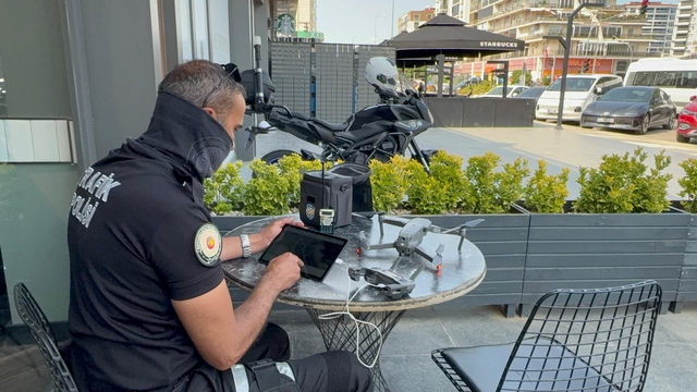 Çorlu'da dron destekli trafik denetimi yapıldı