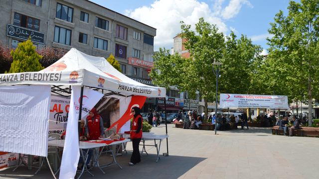 Kızılay Havza Temsilciliğinden vekaletle kurban çalışması