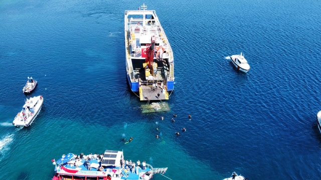 Saros Körfezi'ne tank batırıldı