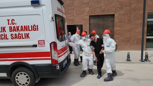 Niğde'de hastanede yangın ve KBRN tatbikatı yapıldı