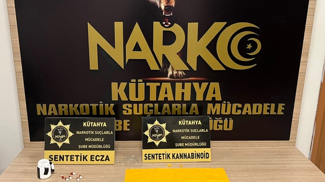 Kütahya'da uyuşturucu operasyonunda yakalanan 2 zanlı tutuklandı