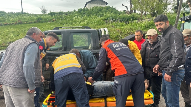 Kars'ta yıldırım isabet eden çoban yaralandı