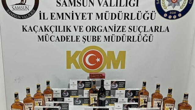 Samsun'da düzenlenen kaçakçılık operasyonunda 2 kişi gözaltına alındı