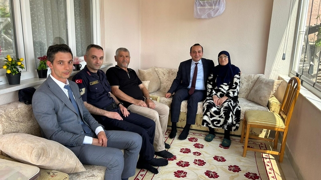 Korgun Kaymakamı Gürk'den Kıbrıs gazisi Sucu'ya ziyaret