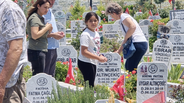 Hatay'da Deprem Şehitliği'nde dualar okundu