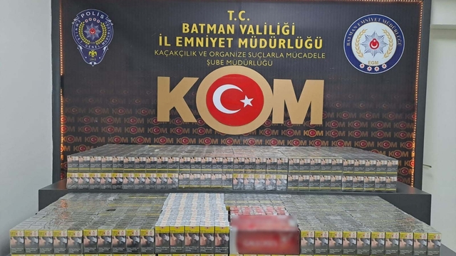 Batman'da bir tankerde 4 bin 600 paket kaçak sigara ele geçirildi