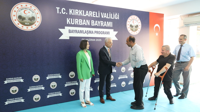 Kırklareli'nde bayramlaşma töreni düzenlendi