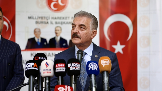 MHP Genel Sekreteri Büyükataman, Bursa'da partisinin bayramlaşma programında konuştu: