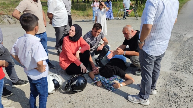 Samsun'da trafik kazasında 2 kişi yaralandı