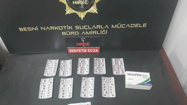 Adıyaman'da uyuşturucu hap ele geçirildi