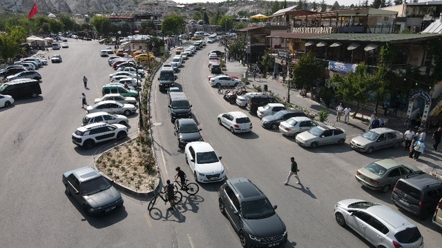 Kapadokya'da bayram tatili sonrası dönüş başladı