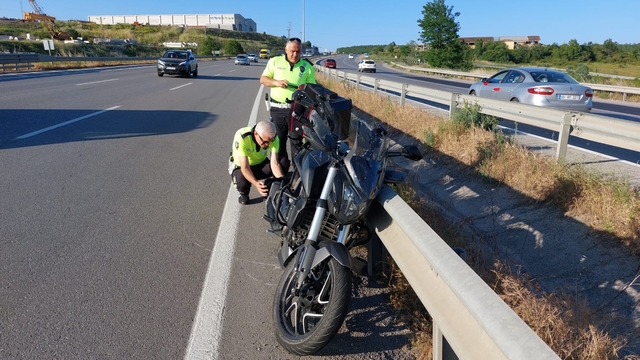 Samsun'da bariyere çarpan motosikletin sürücüsü öldü