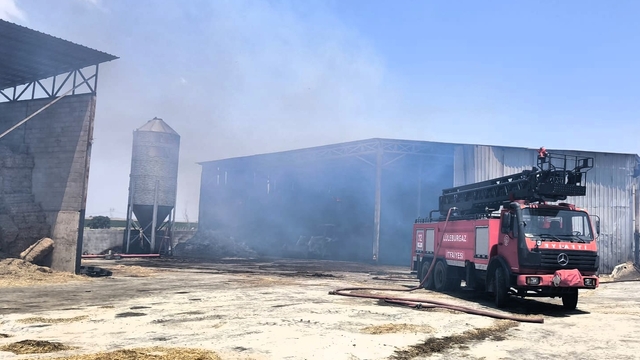 Kırklareli'nde hayvan çiftliğinde çıkan yangın söndürüldü