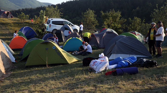 İnebolu'dan Kastamonu'ya 95 kilometrelik Atatürk ve İstiklal Yolu Yürüyüşü sürüyor