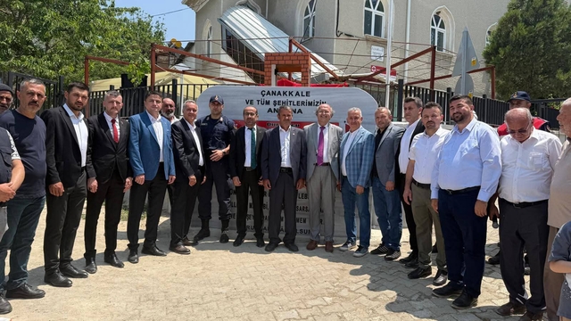 Orhaneli ilçesinde şehitlik anıtı açıldı