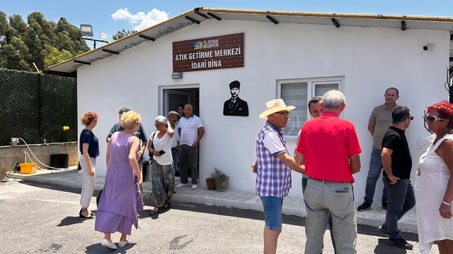 Fethiye'deki vatandaşlar atık işleme ve getirme tesislerini gezdi