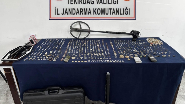 Tekirdağ'da 1014 tarihi sikke ve obje ele geçirildi