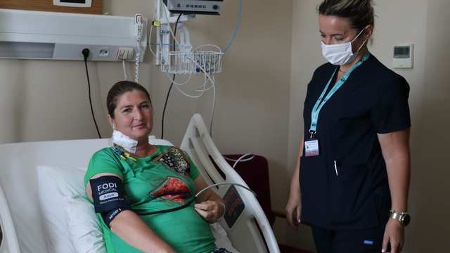 Bağışlanan böbrekle çifte bayramı yaşadı