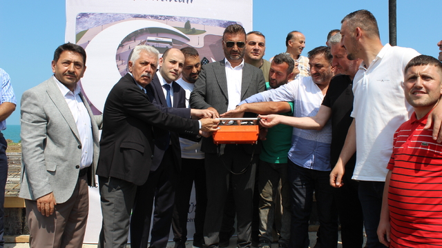 Eynesil'de şehirler arası otobüs terminalinin temeli atıldı