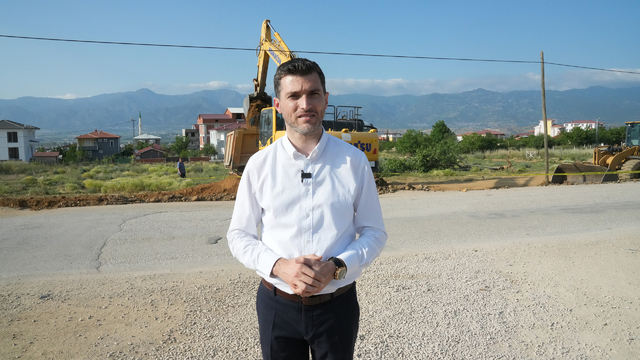 Erbaa'da Osman Gazi Caddesi'nde düzenleme çalışması başlatıldı