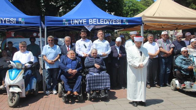 Ordu'da Gazze'de hayatını kaybedenler için gıyabi cenaze namazı kılındı