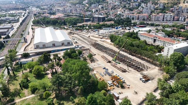 Körfezray Metro Projesi'nde çalışmalar sürüyor