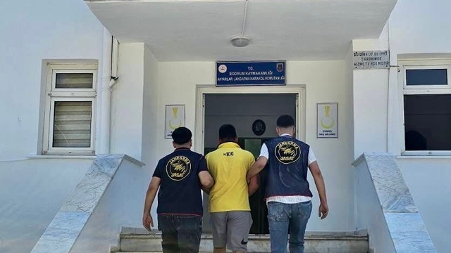Bodrum'da 16 yıl 10 ay 15 gün hapis cezası bulunan hükümlü yakalandı