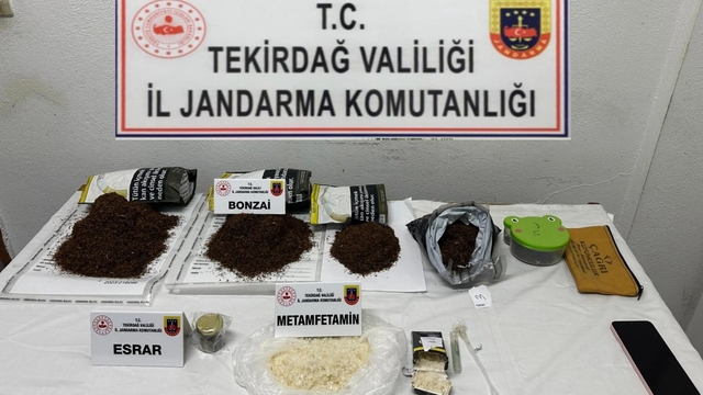 Tekirdağ'da uyuşturucuyla yakalanan 10 şüpheli gözaltına alındı