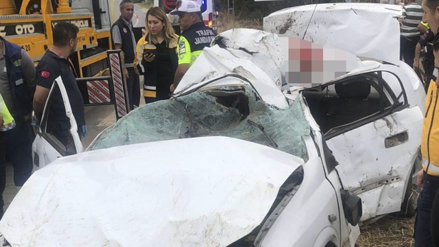 Tokat'ta devrilen otomobilin sürücüsü öldü