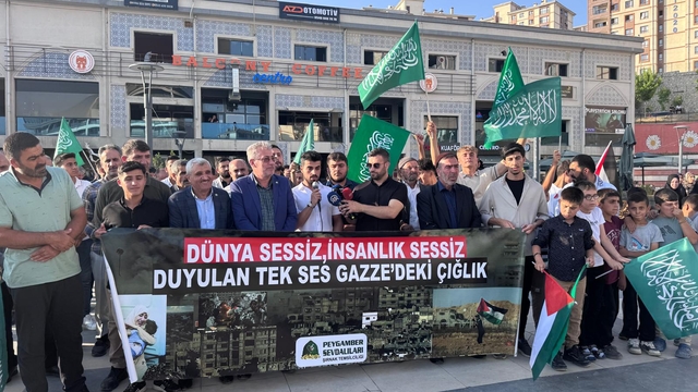 İsrail'in Gazze'ye saldırıları Şırnak'ta protesto edildi