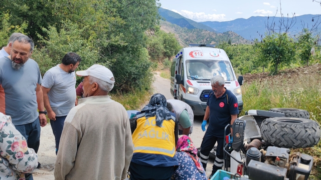 Oğuzlar'da ATV'nin devrilmesi sonucu 1 kişi yaralandı
