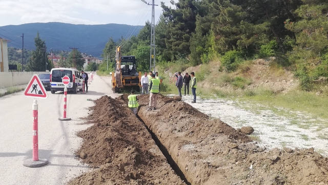 Hanönü'de doğal gaz çalışmaları başladı