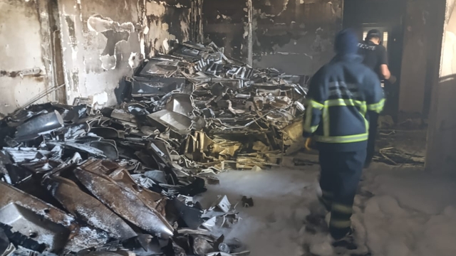 Mardin'de iş yerinde çıkan yangın söndürüldü