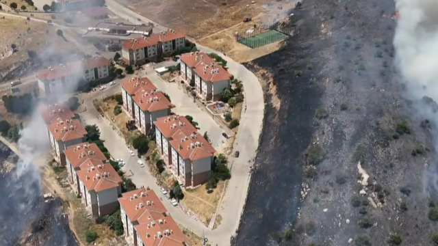 Tire'de otluk alanda çıkan yangın söndürüldü