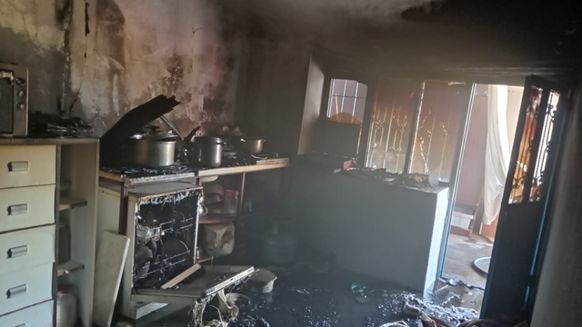 Malatya'da evde çıkan yangın söndürüldü