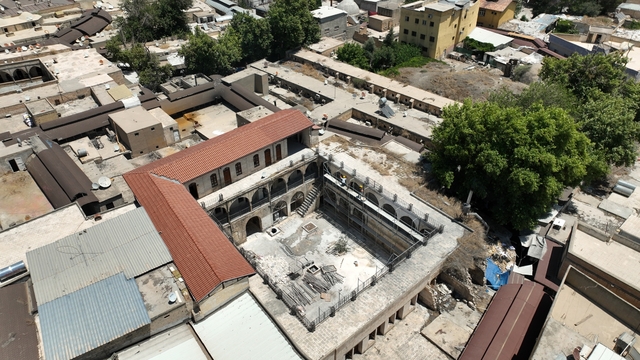 Depremde hasar gören Şanlıurfa'daki tarihi Barutçu Hanı restore ediliyor